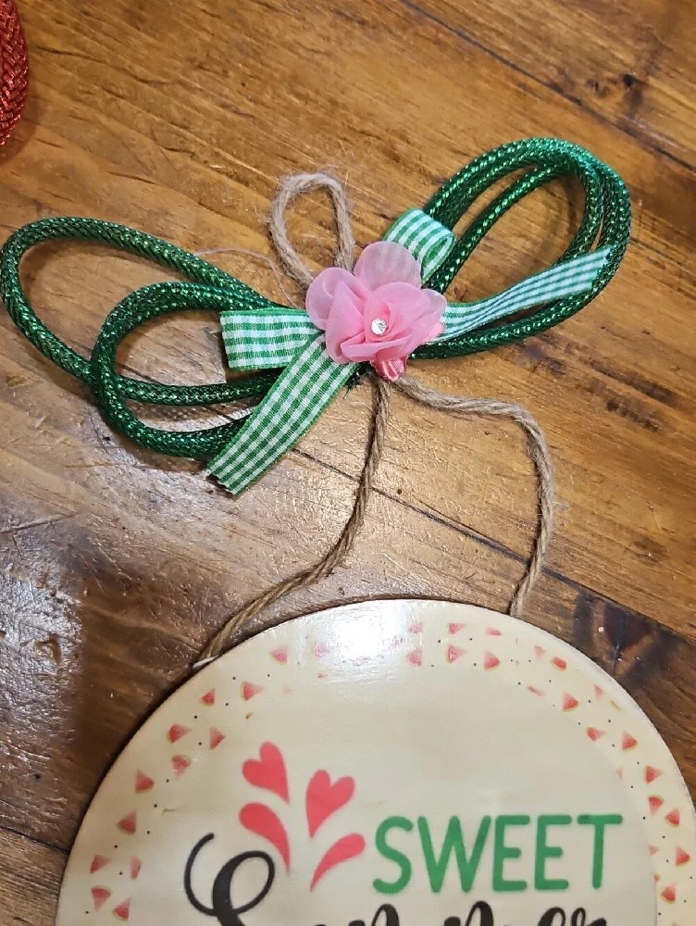 Sweet Summer Watermelon Hanging Party Signs - Green & Red